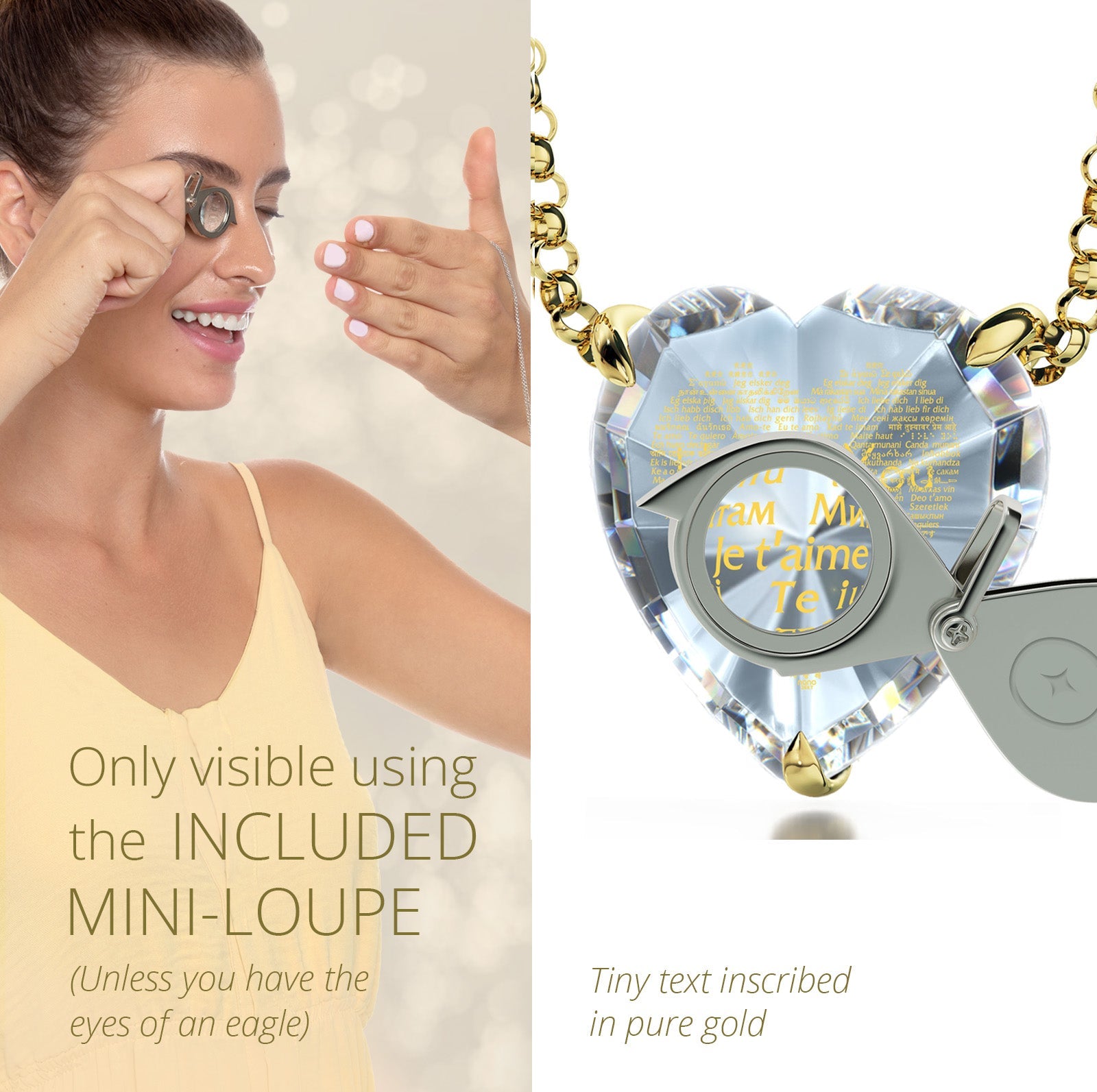 Gold Plated Silver Heart Jewelry Set - fydaskepas