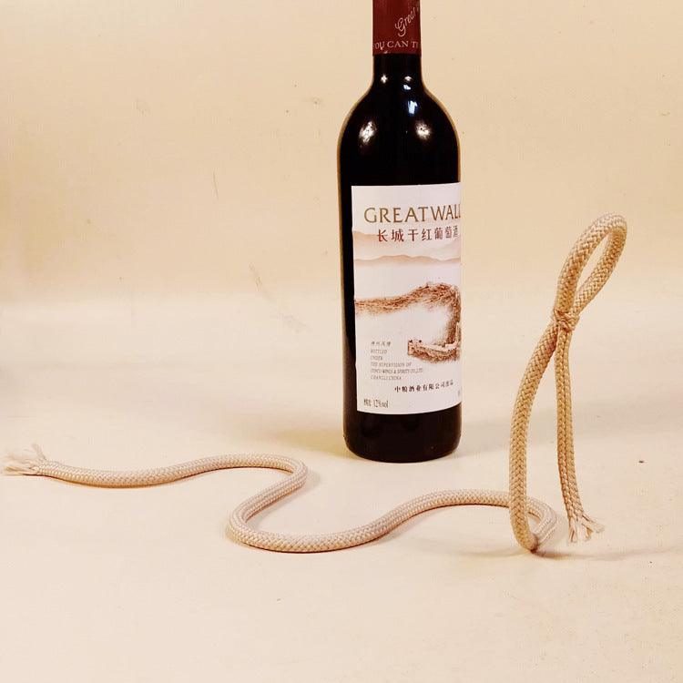 Suspended Rope Wine Bottle Holder - fydaskepas