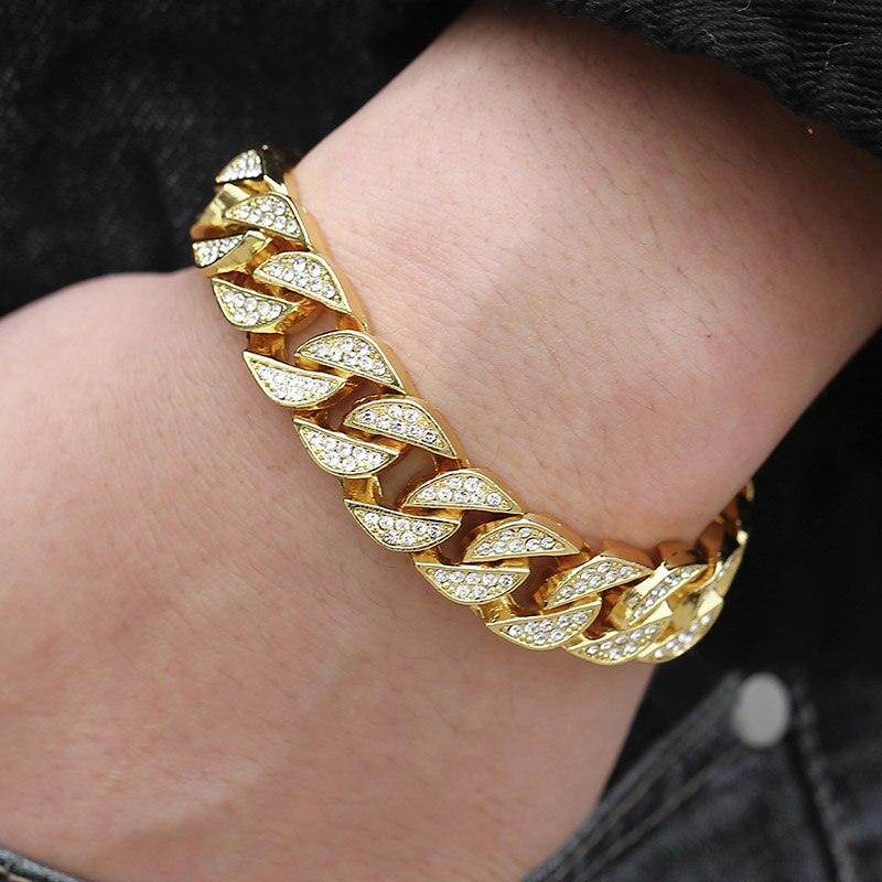 Miami Gold Curb Cuban Bracelet - fydaskepas