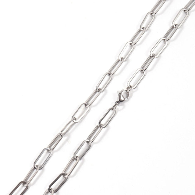 Paper Clip Chain Men Necklace - fydaskepas