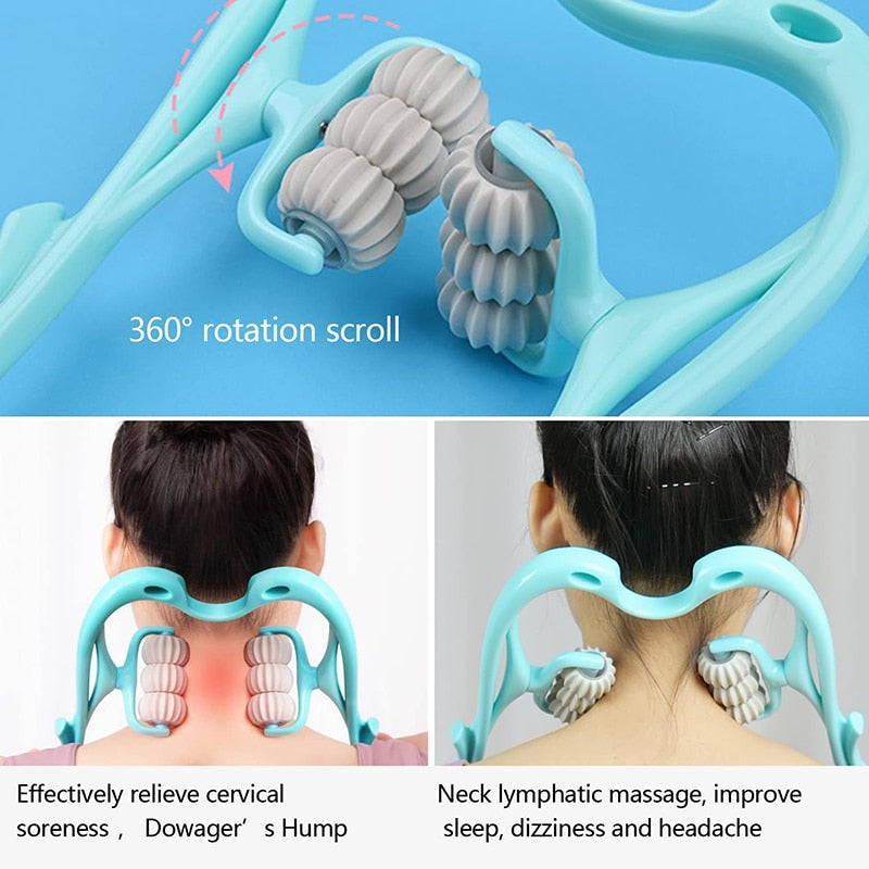 Manual Neck and Shoulder Massage Roller - fydaskepas