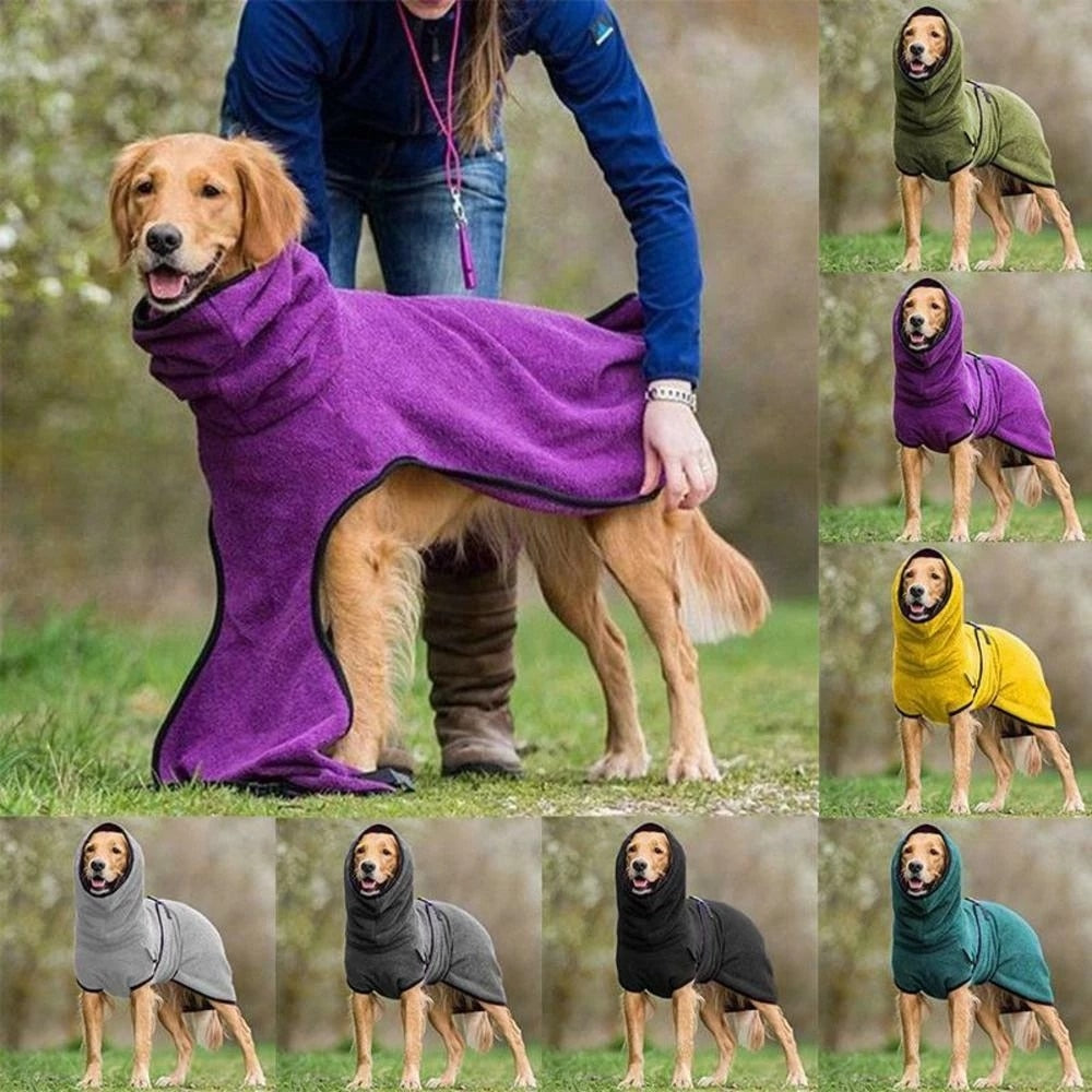 Dog Microfiber Bathrobes - fydaskepas