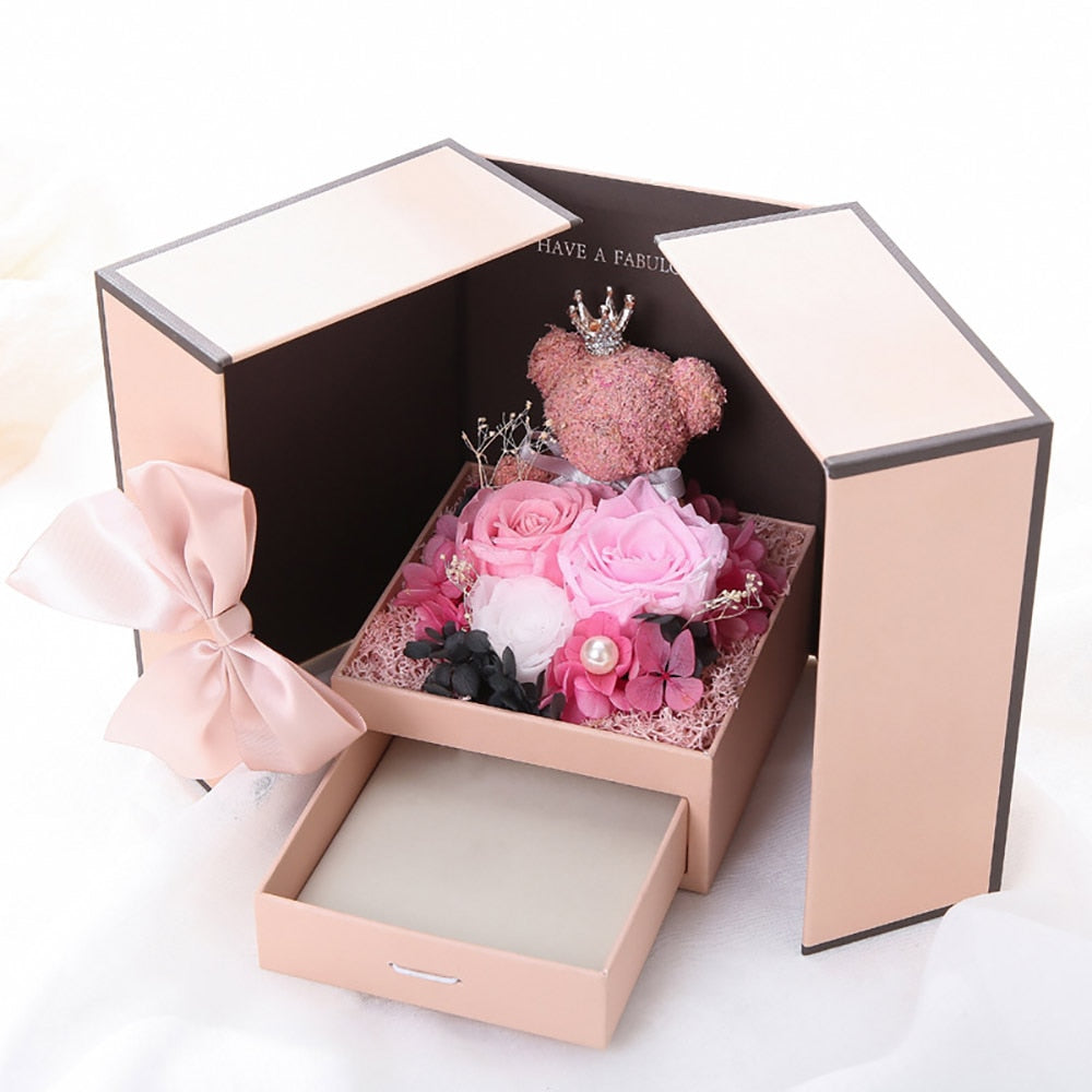 Artificial Flower Jewelry Box - fydaskepas