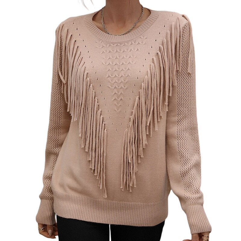 Women Tassels Autumn Sweaters - fydaskepas