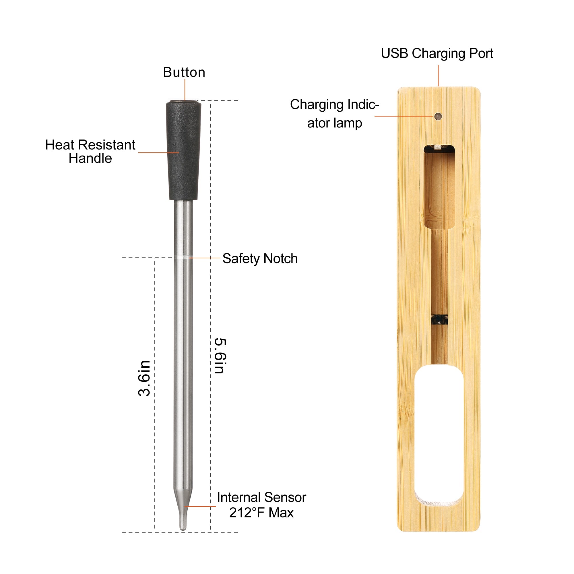 Wireless Kitchen Food Thermometer - fydaskepas