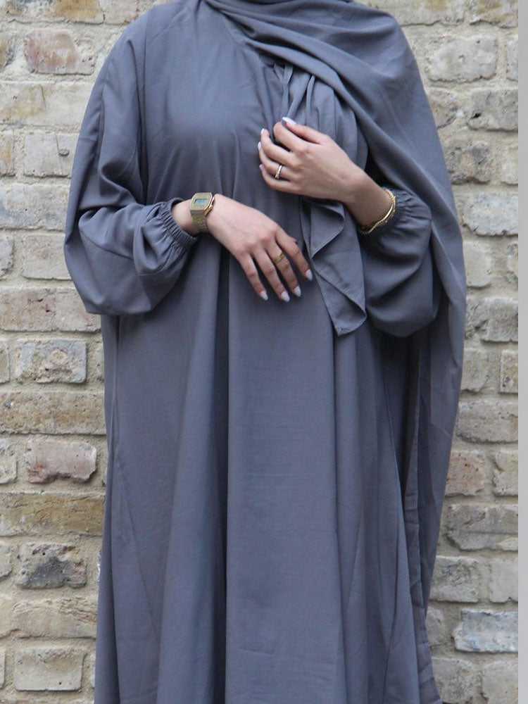 Hooded Abaya Long Dresses Women - fydaskepas