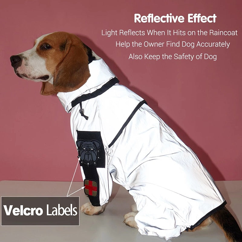 Reflective Dog Raincoat - fydaskepas