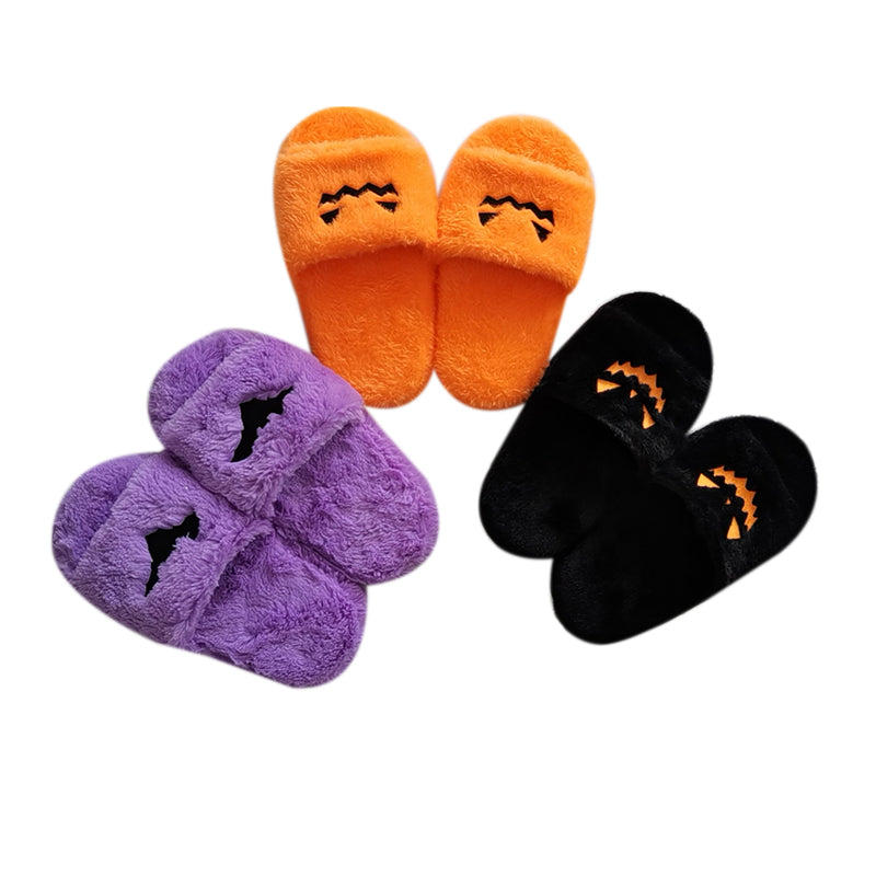 Women Plush Pumpkin Slippers - fydaskepas