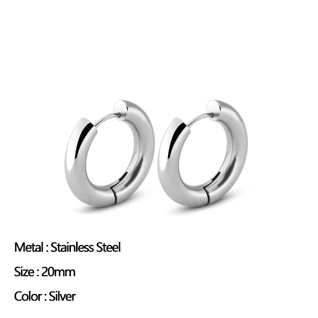 Classic Stainless Steel Ear Buckle for Women - fydaskepas