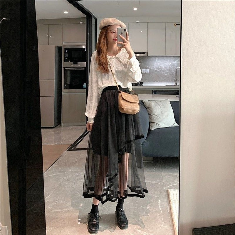 Women Solid Korean Style Women Skirt - fydaskepas