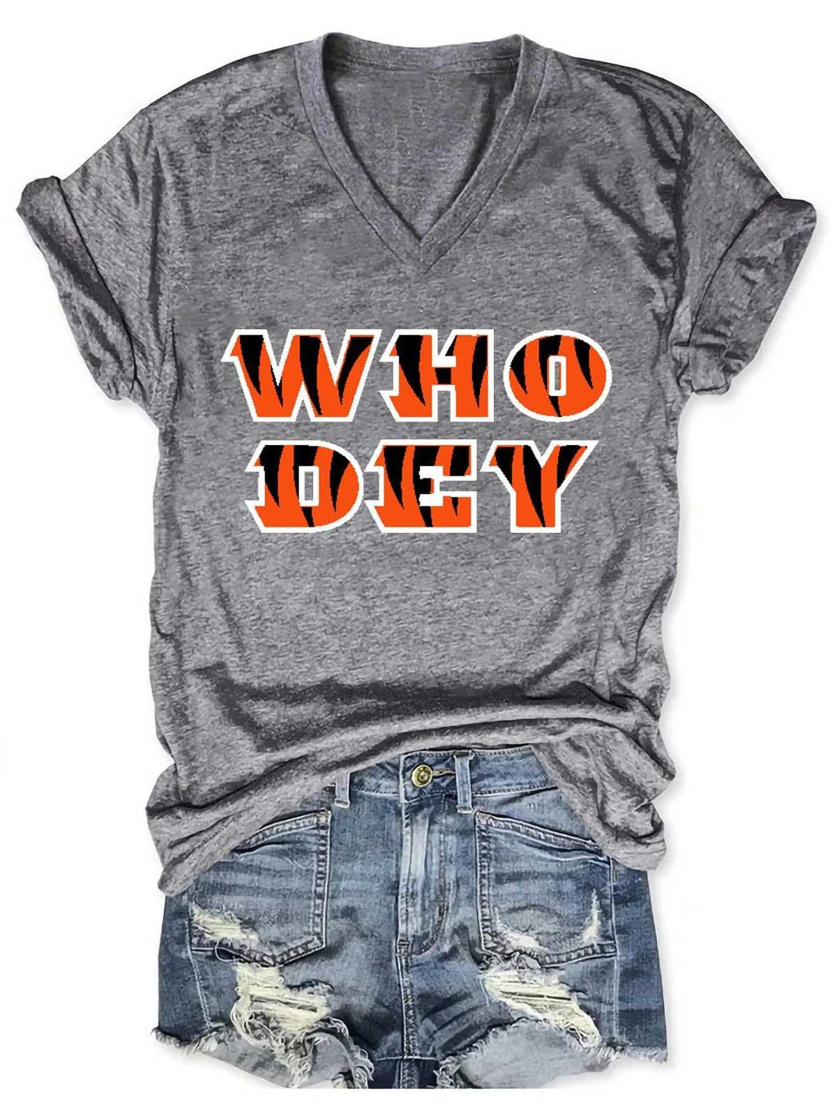 Women Who Dey V-Neck Shirt - fydaskepas