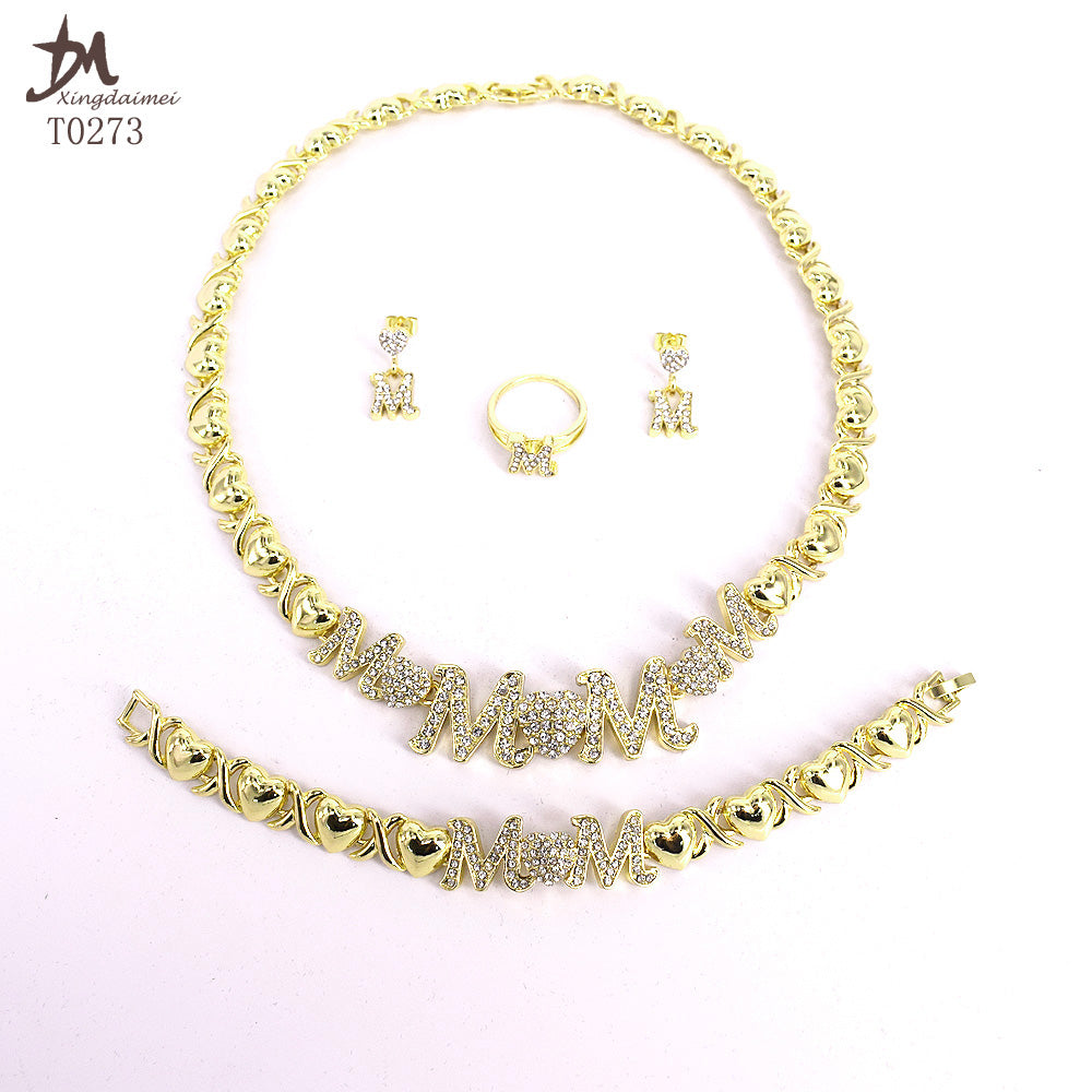 Gold-Plated Jewelry Set - fydaskepas