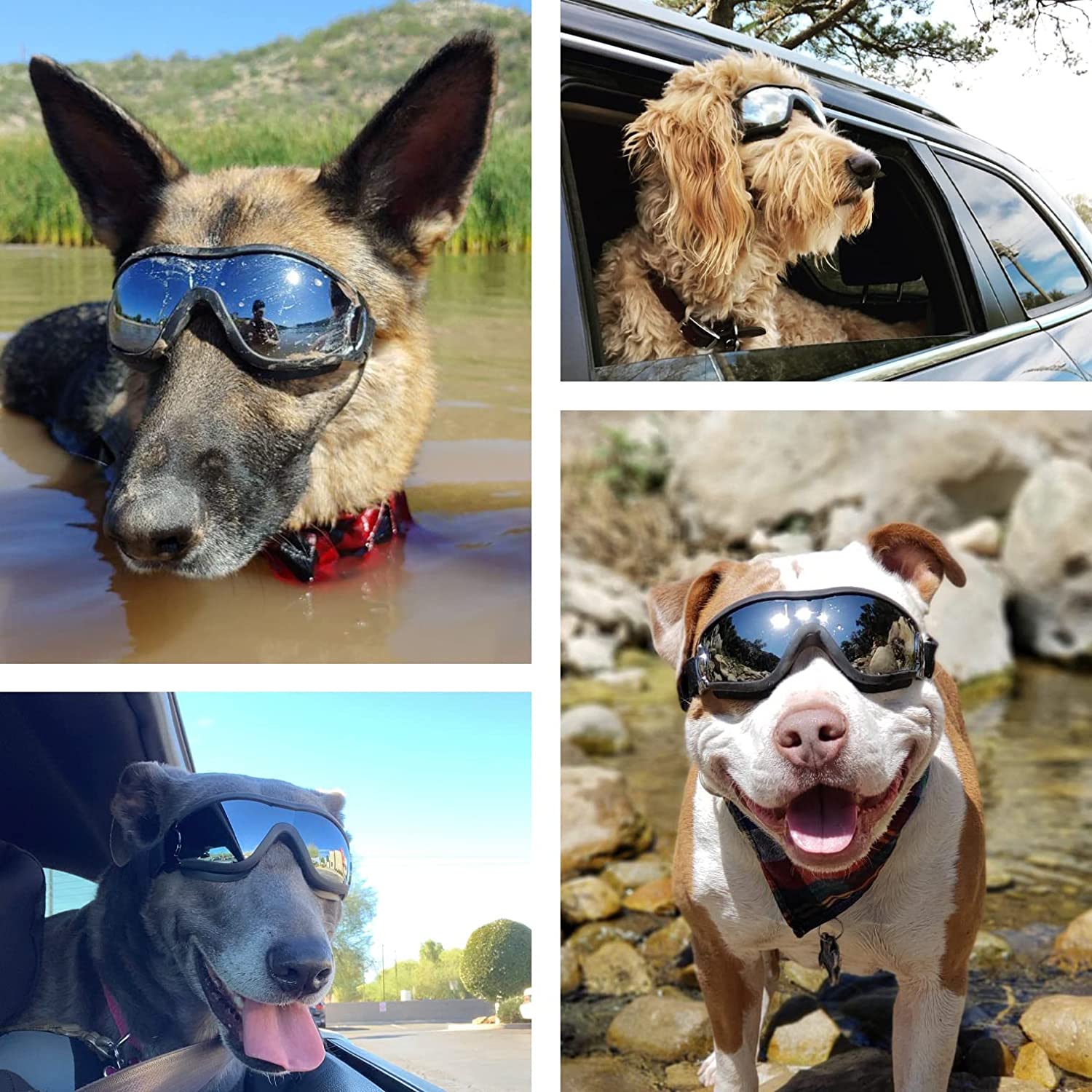 Adjustable Strap Dog Eye Protection Goggles - fydaskepas