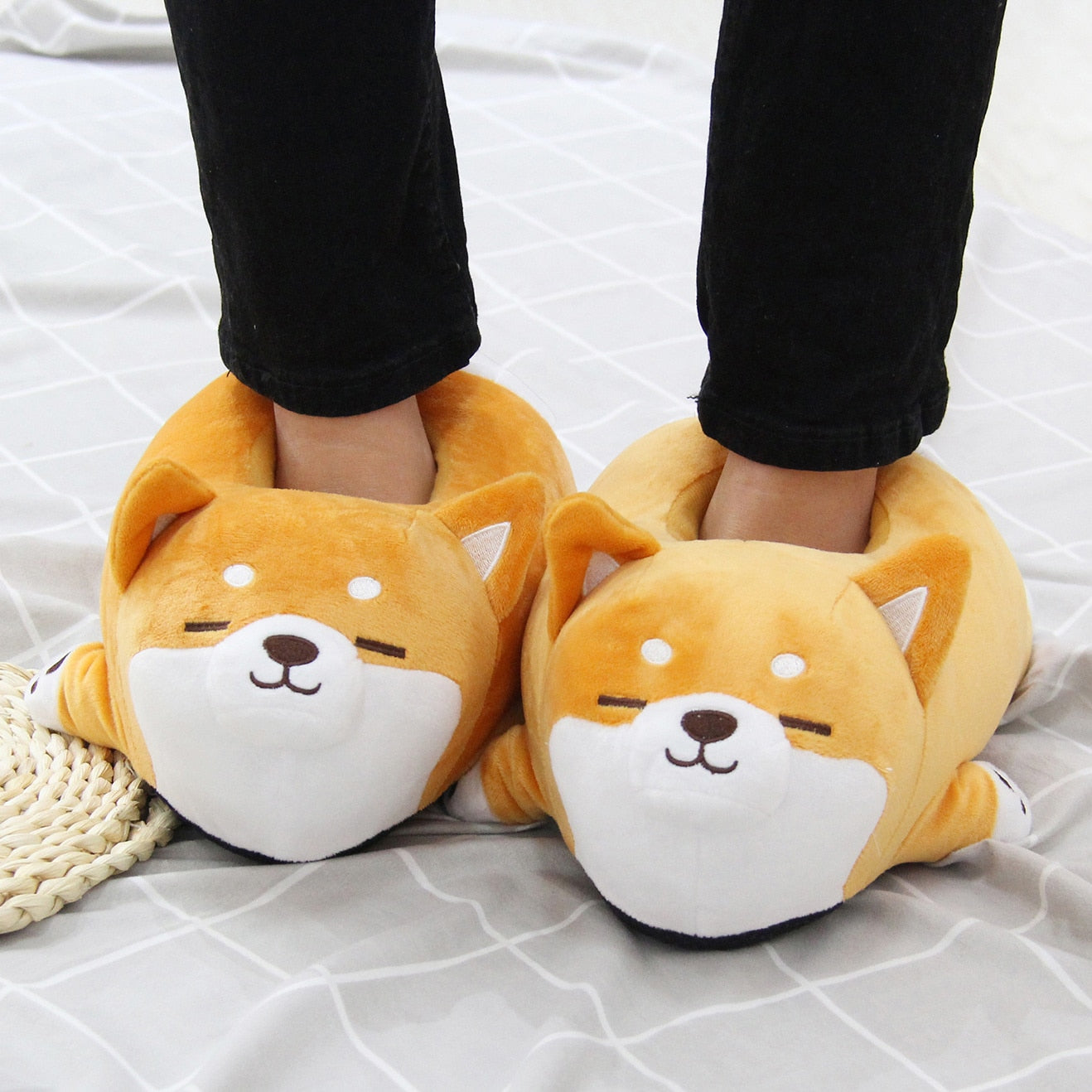Cute Shiba Inu Dog Slippers - fydaskepas