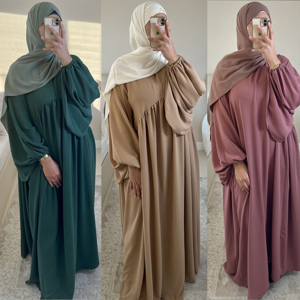 Solid Color Abayas for Women - fydaskepas