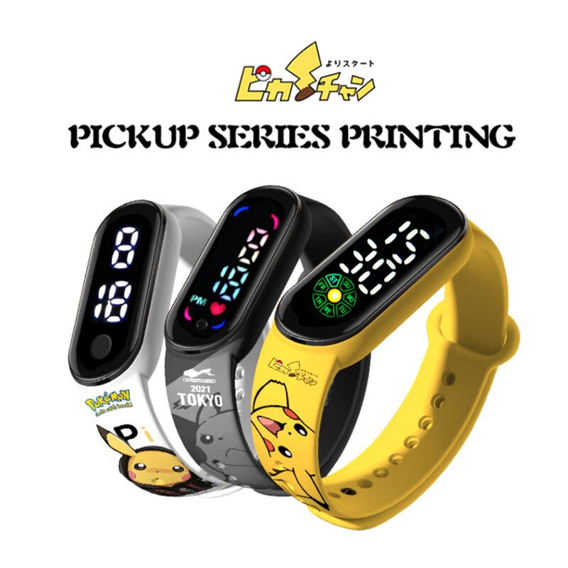 Pokémon Pikachu Printed Electronic Watch - fydaskepas
