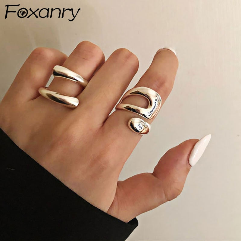 Foxanry Sterling Silver Rings for Women - fydaskepas