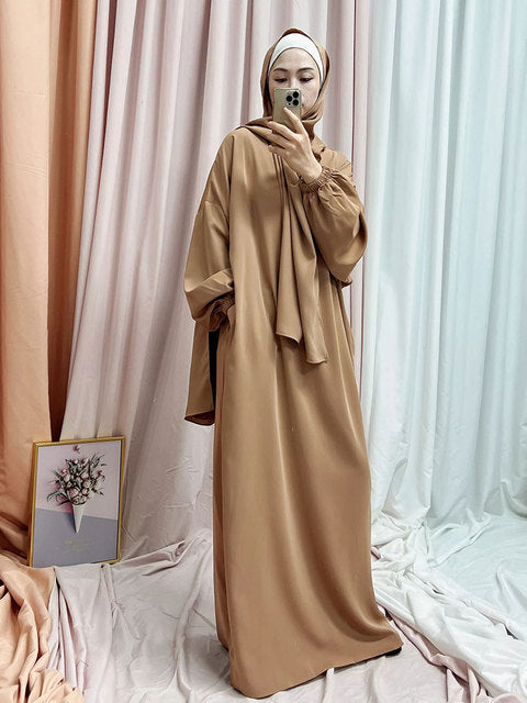 Hooded Abaya Long Dresses Women - fydaskepas