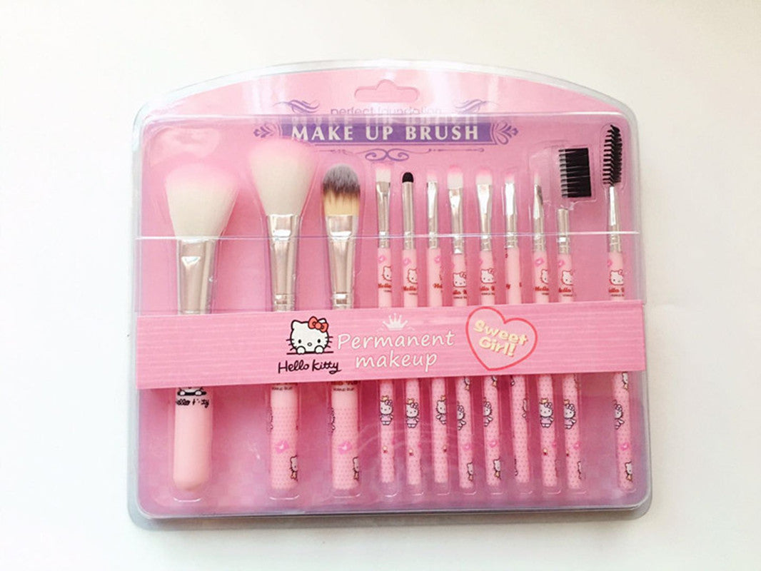 Hello Kitty Makeup Brush Set - fydaskepas