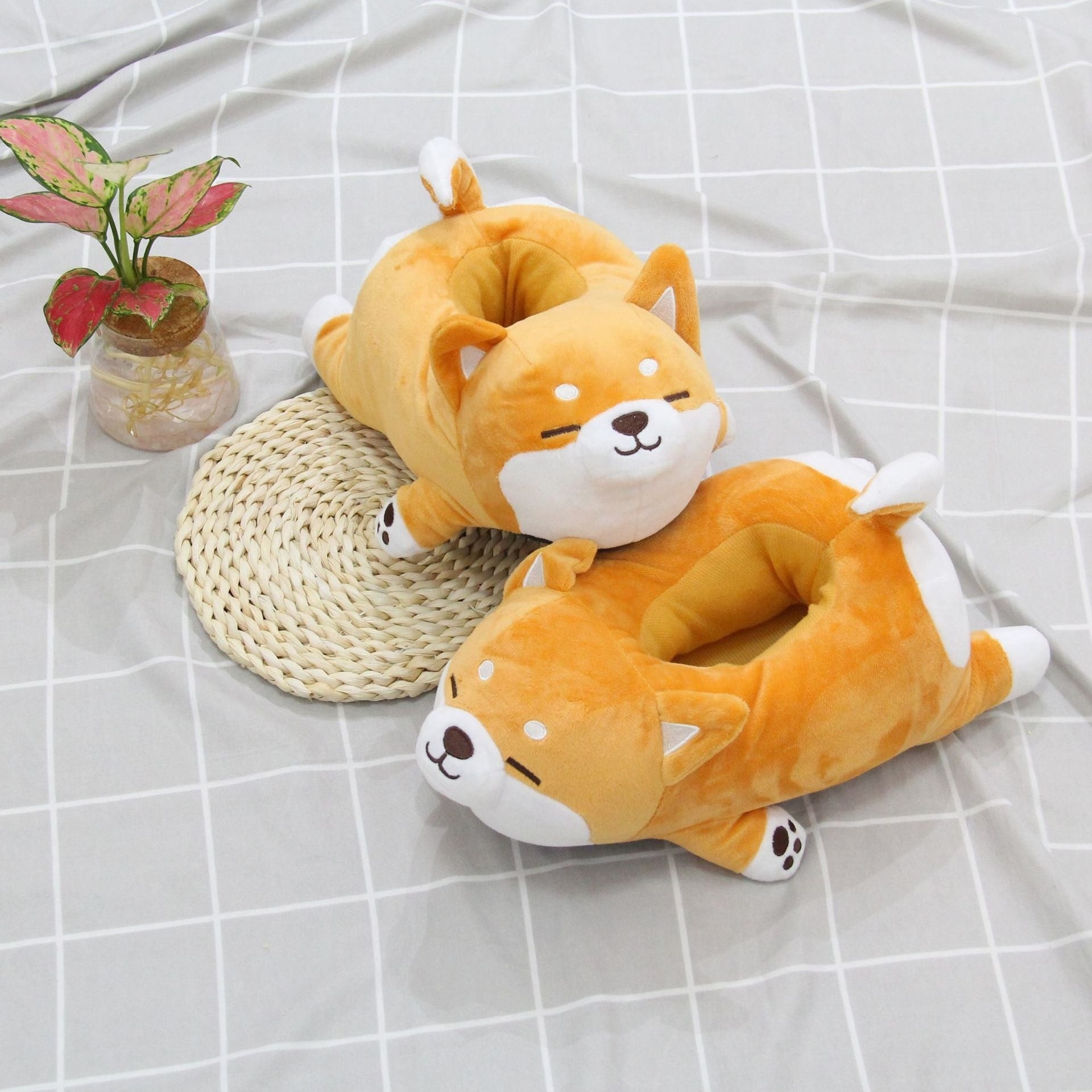Cute Shiba Inu Dog Slippers - fydaskepas