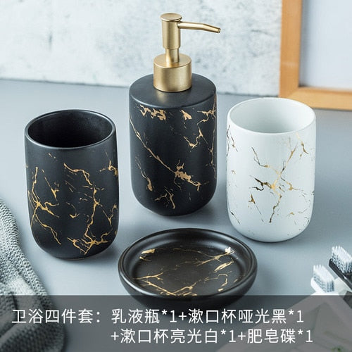 Nordic Matte Bathroom Accessories Set - fydaskepas