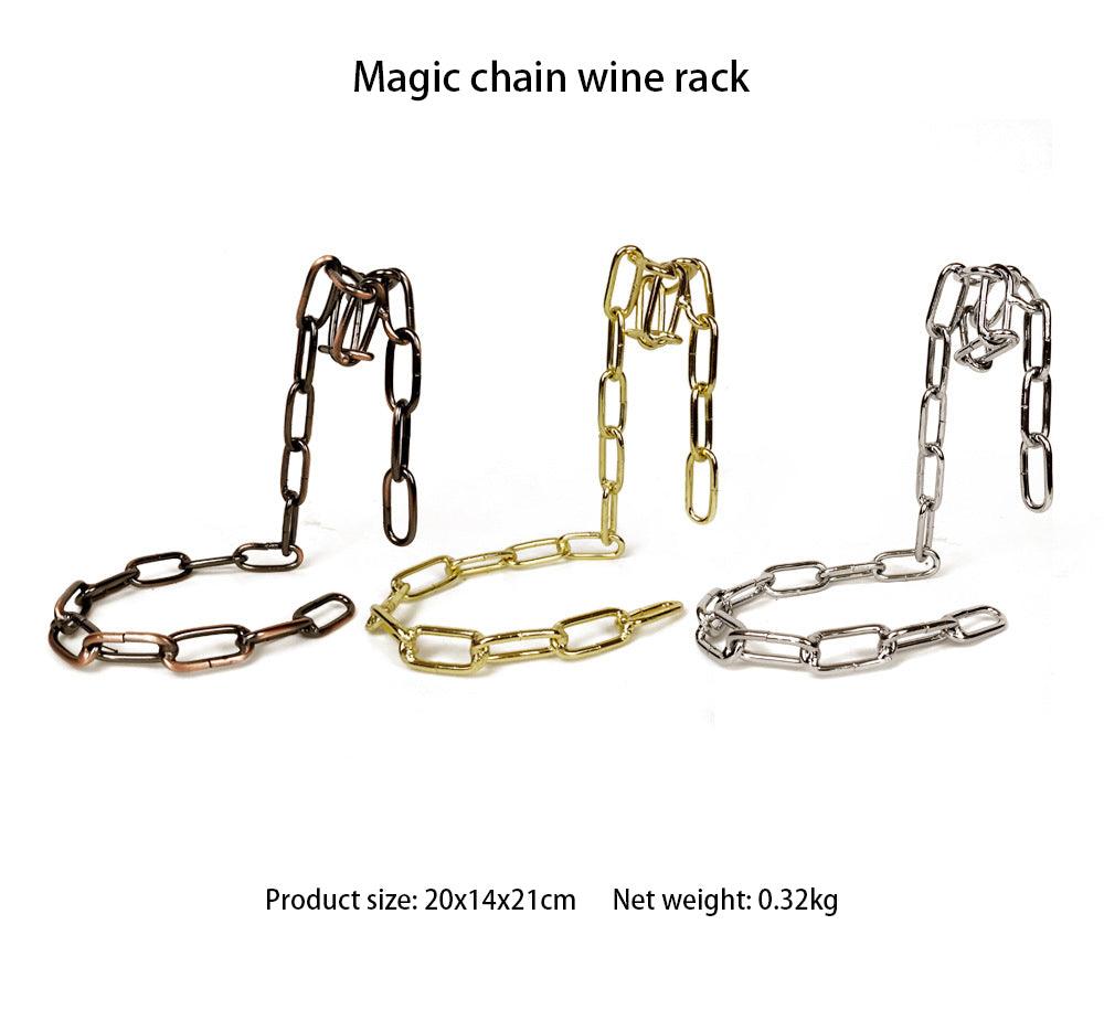 Magic Iron Chain Wine Bottle Holder - fydaskepas