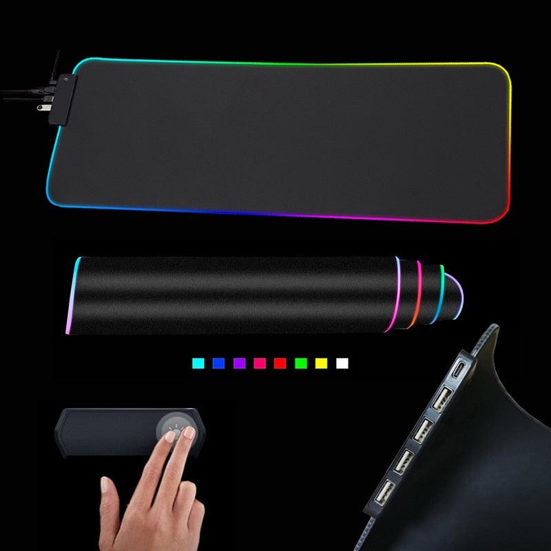 RGB Mouse Pad with Cable - fydaskepas