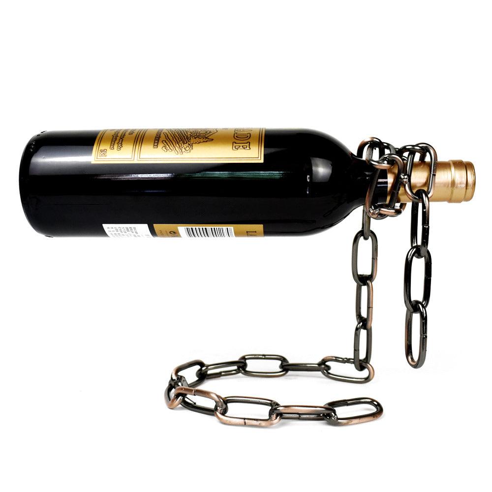 Magic Iron Chain Wine Bottle Holder - fydaskepas